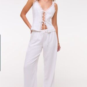 Abercrombie and Fitch Women’s Large Linen Blend Pants